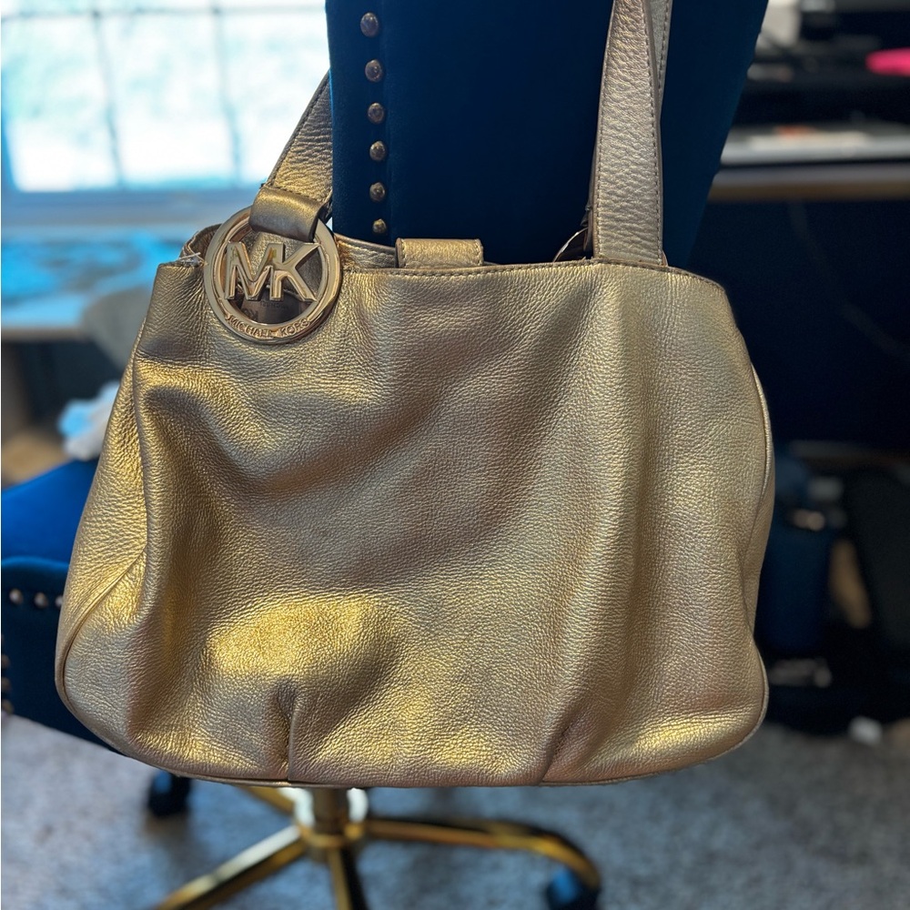 Michael Kors Metallic Gold Shoulder Bag
